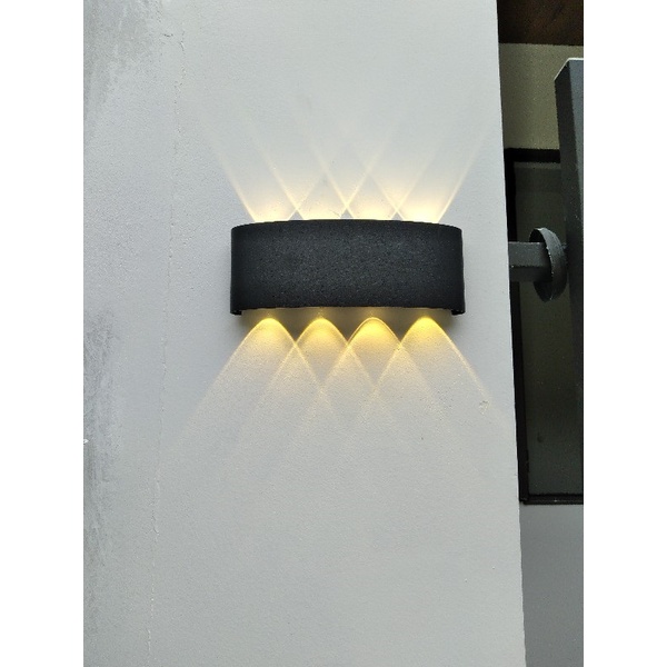 Đèn treo tường LED hắt tường 4,6,8,10 tia-nguồn nhôm đúc chống nước IP66-bảo hành 2 năm