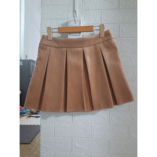 Bigsize Chân váy dạ xếp ly