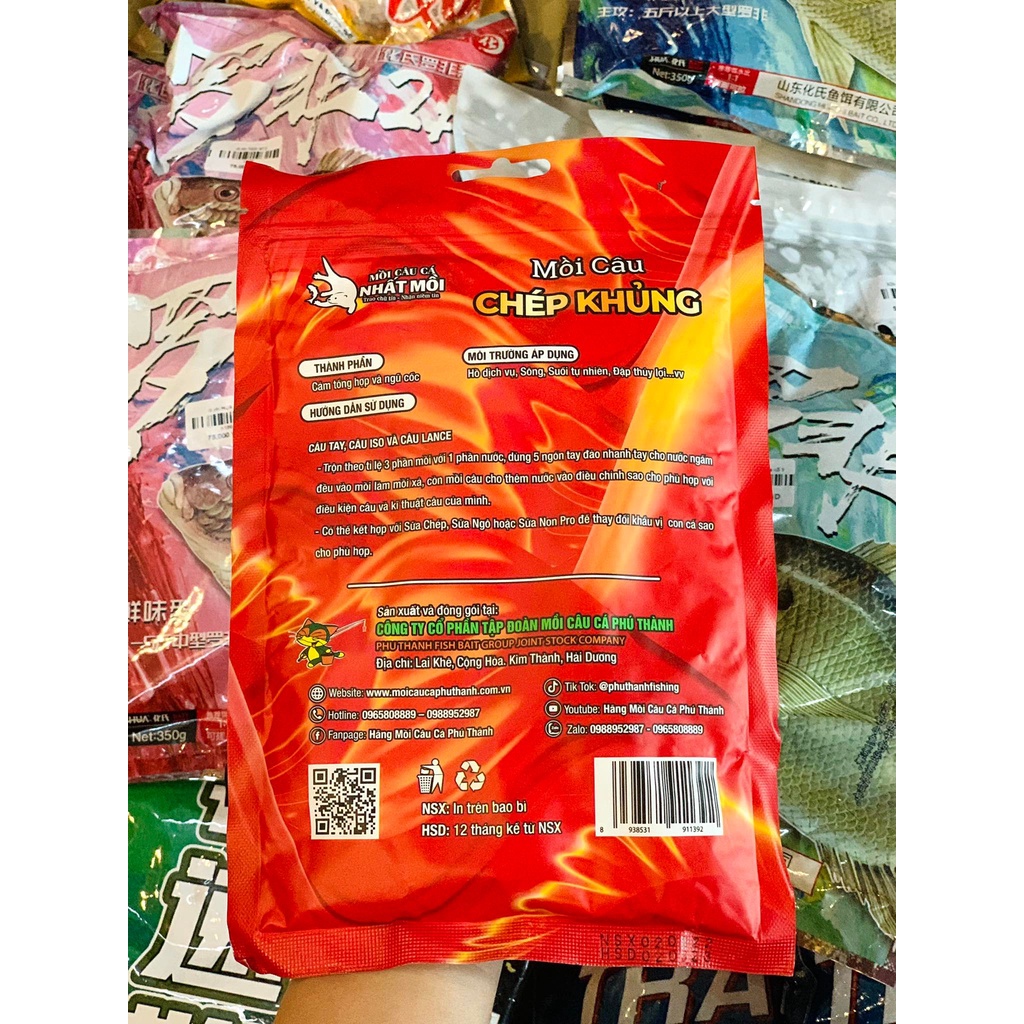 Mồi câu cá mồi chép khủng phú thành 200g chuyên câu cá chép.câu đài tay lăng xê siêu nhạy chất lượng giá rẻ