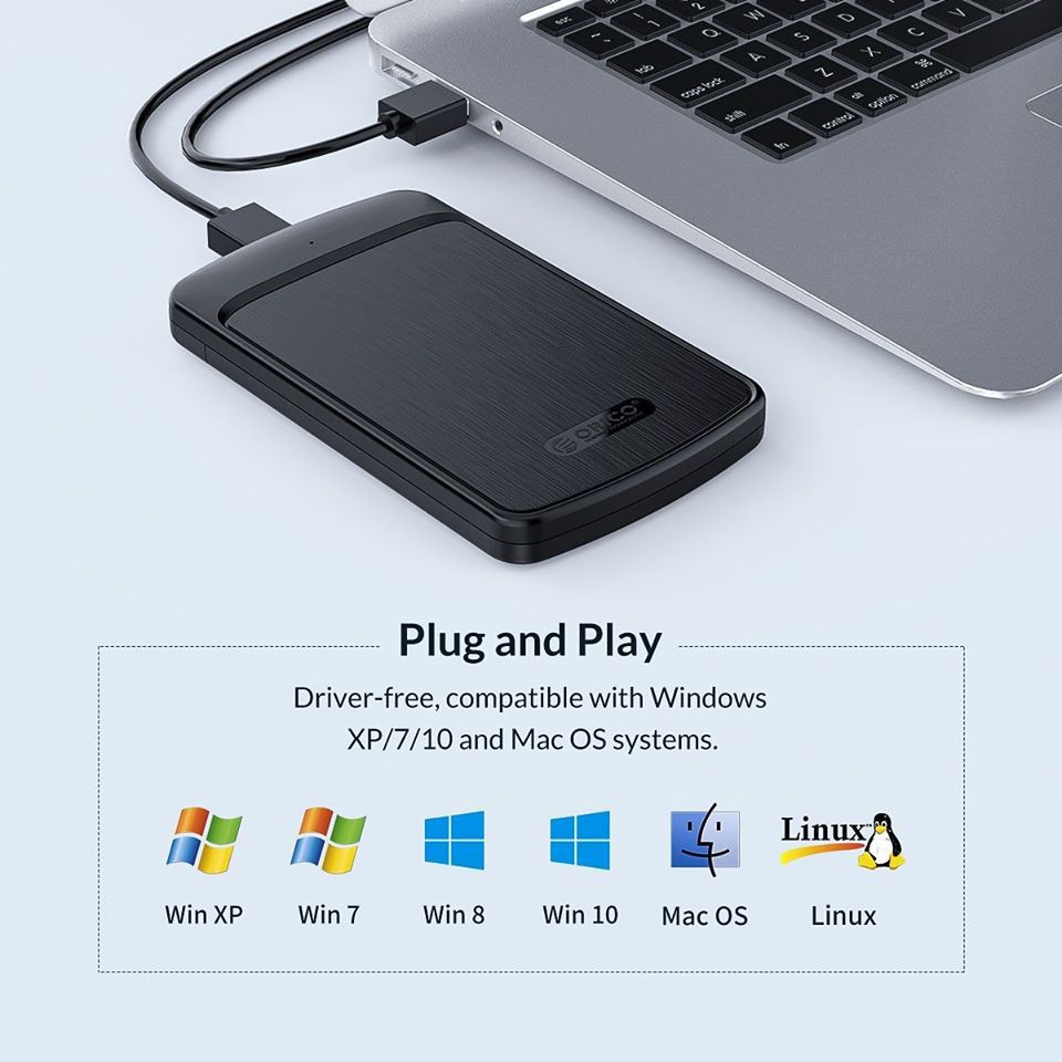 ▨ [Xả Kho] Box 2.5  Orico 2020U3 Gắn Ổ Cứng Lưu Dữ Liệu Di Động Chuẩn 3.0 | BigBuy360 - bigbuy360.vn