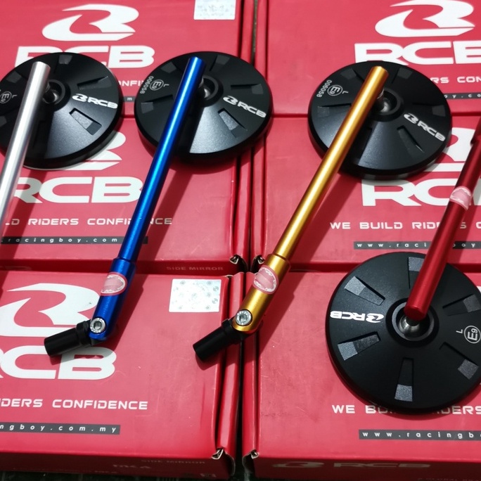 Kính Chiếu Hậu S6 RCB Adapter Chân Cao Gương Xe Máy Racing Boy Kính Xe Máy Thời Trang Cho Mọi Xe