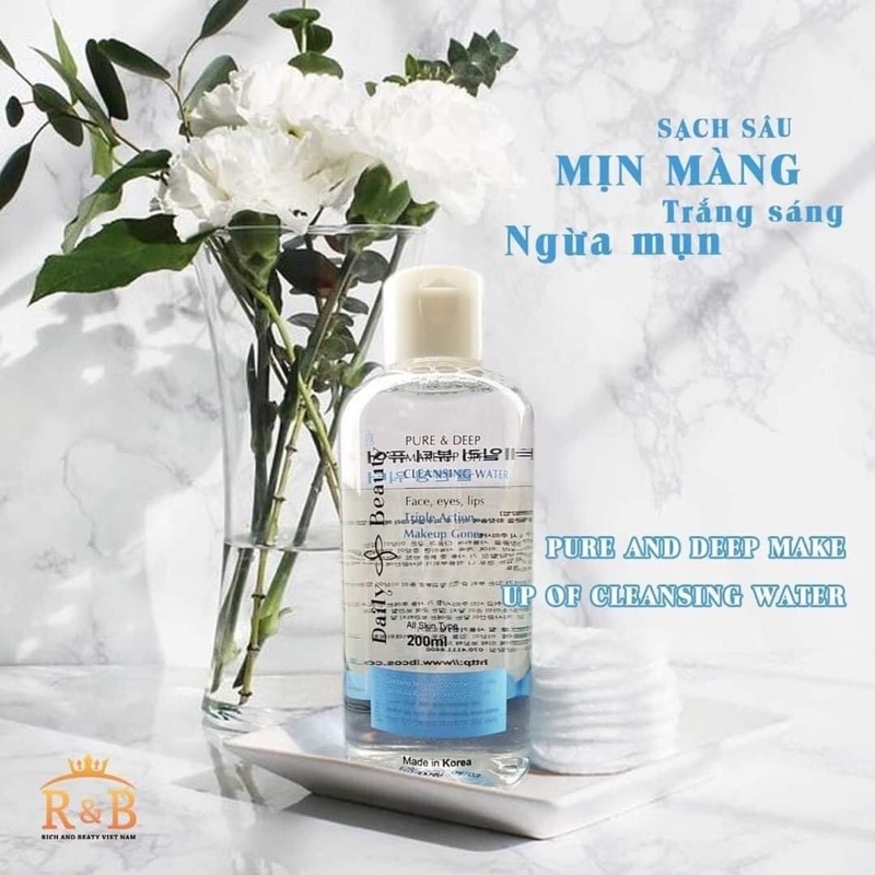 Nước tẩy trang Daily Beauty Pure & Deep Make-up Off Cleansing Water