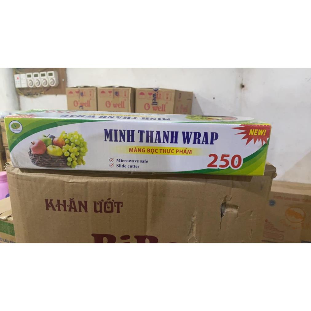 (giá sỉ) MÀNG BỌC THỰC PHẨM MINH THÀNH WRAP 250 CÓ DAO CẮT TIỆN DỤNG