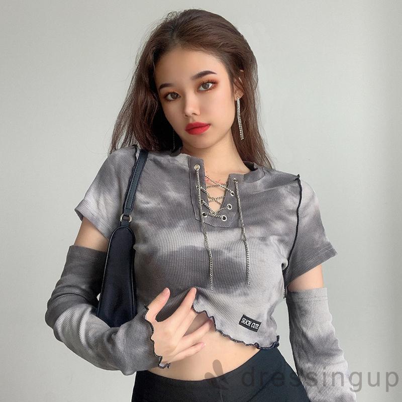  Áo Thun Nữ Dài Tay Cổ Chữ V Màu Sắc Độc Đáo | BigBuy360 - bigbuy360.vn