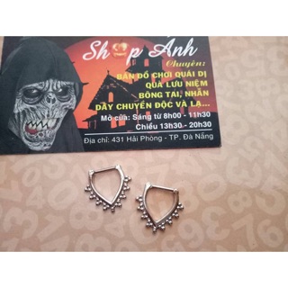 Khuyên mũi Septum - khuyên mũi kẹp không cần lỗ