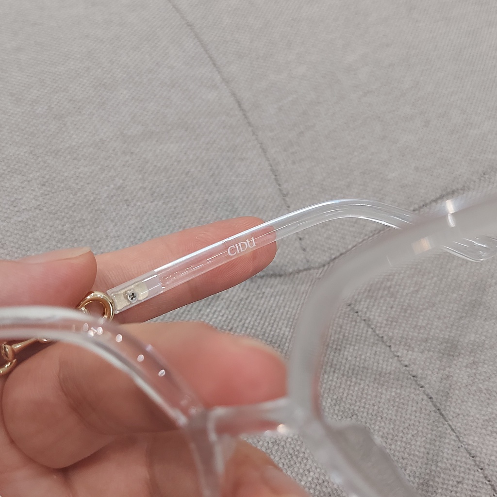 Kính Trắng Bản To Gọng Trong Suốt Thời Trang Cidu Mk25