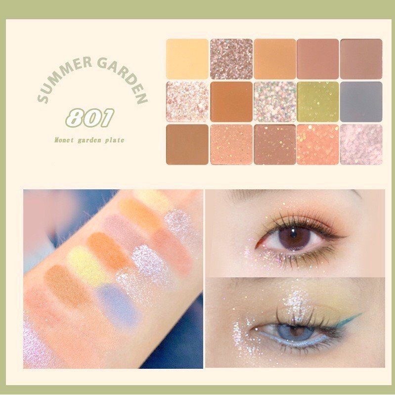 Bảng mắt 15 ô nhà Gogotales Monet Garden Plate .