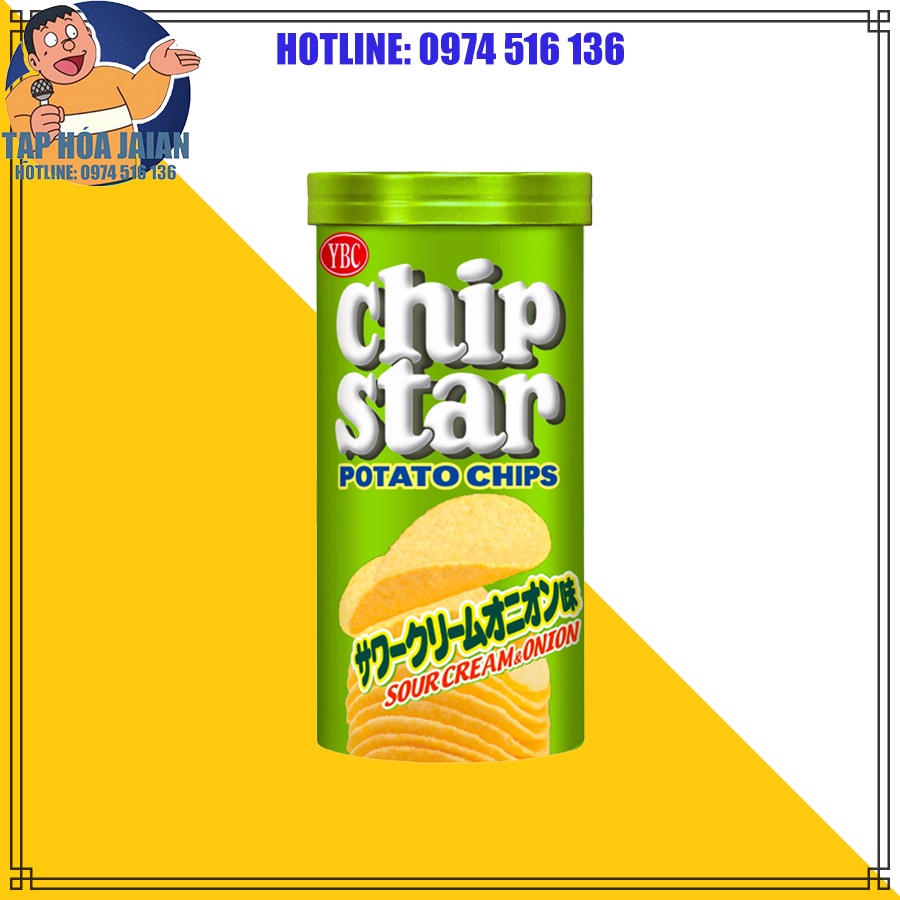 Bánh Snack Khoai Tây Chip Star YBC Hộp 50gr [BK] Nhật Bản