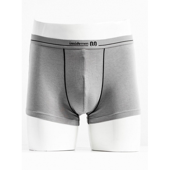 Quần lót nam boxer INSIDEMEN kháng khuẩn không đường may chất liệu Moda mềm mại nhẹ thoáng mát IBX011