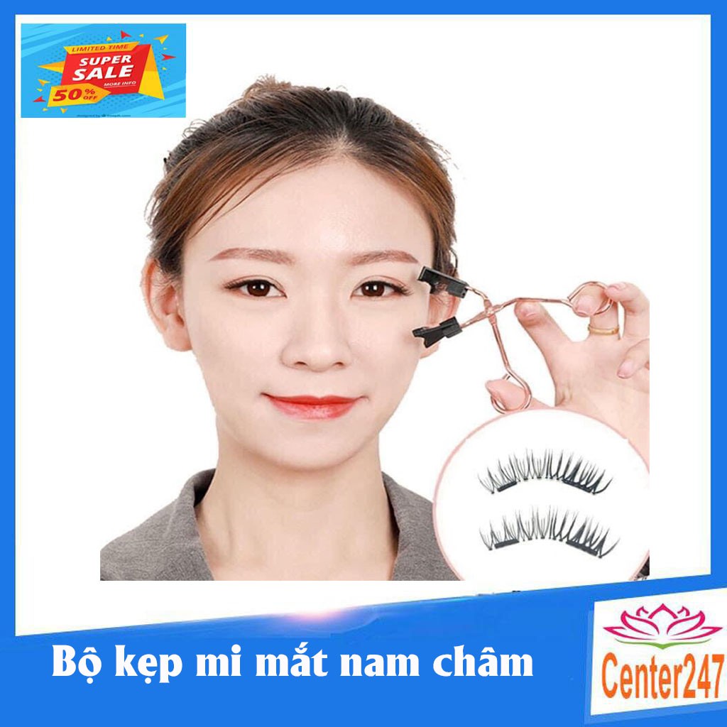 Combo kẹp mi và mi giả nam châm đồ kẹp mi siêu nhanh siêu bền bấm mi shu uemura - center247