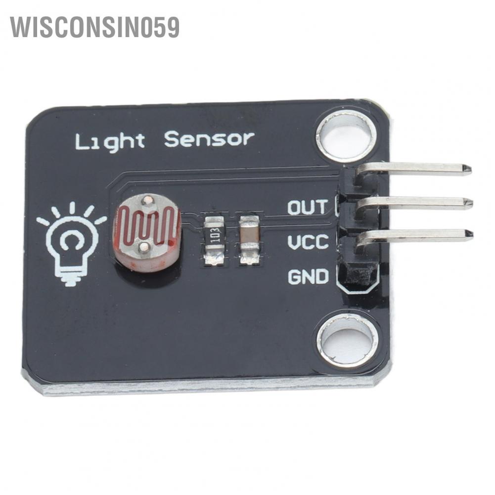 Wisconsin059 Photosensitive Sensor Module Stable Power Supply Low Output Strong Adaptability Brightness 3.3‑5V