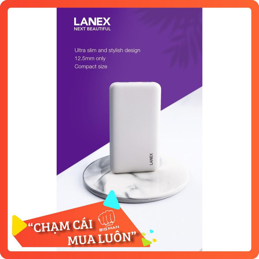 [Giá Hủy Diệt]  Pin dự phòng 10.000mAh LANEX LPB-N02 [Ảnh thật tự chụp]