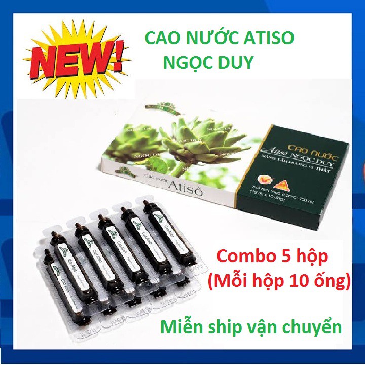 Combo 5 hộp cao nước Atiso Ngọc Duy