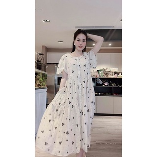 Đầm hoa nhí suông rộng