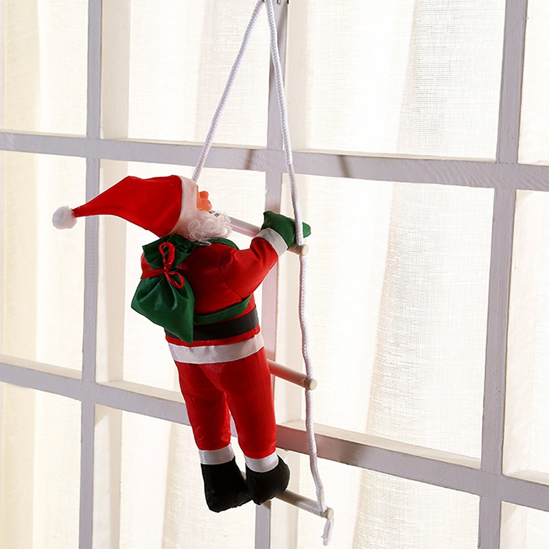 Unnyt Phụ Kiện Trang Trí Giáng Sinh Hình Ông Già Noel Leo Thang