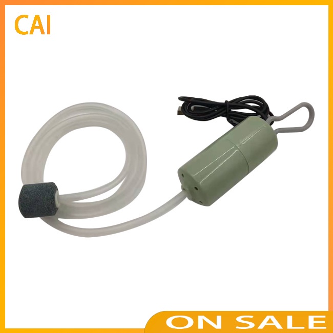 Máy Nén Khí Oxy Mini Siêu Êm Sạc Usb Tiện Dụng Cho Bể Cá