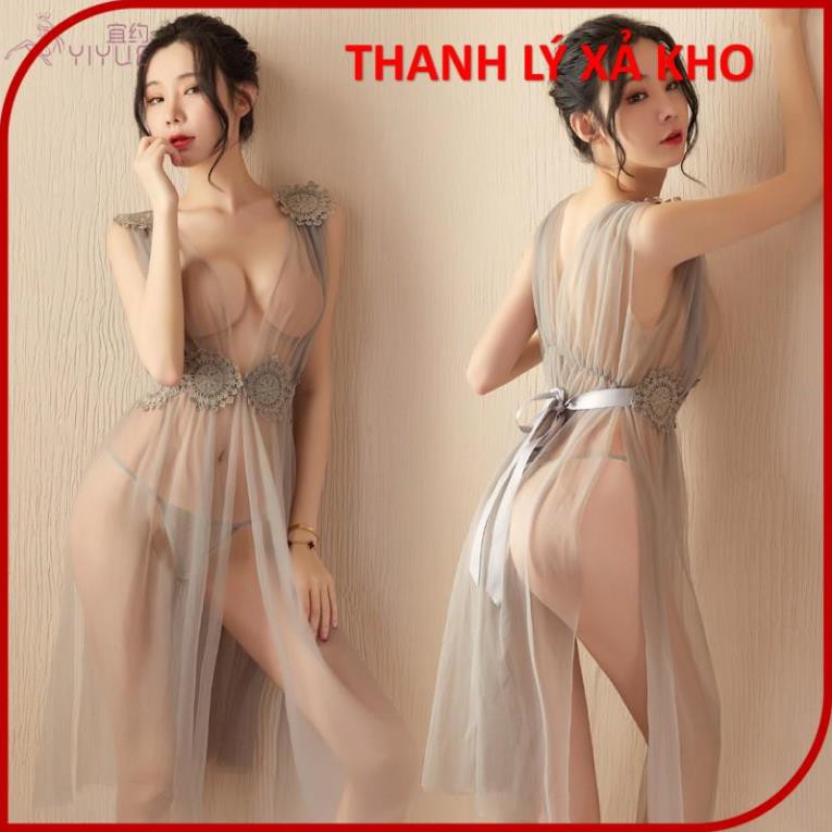 Váy ngủ cosplay thiên thần dáng dài gợi cảm, [nile] đầm ngủ quảng châu xẻ tà cao cấp chụp ảnh studio siêu thần thái