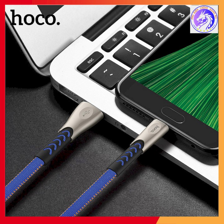 CÁP SẠC NHANH DÂY DÙ MICRO 2.4A HOCO U48 - DÀI 1.2M