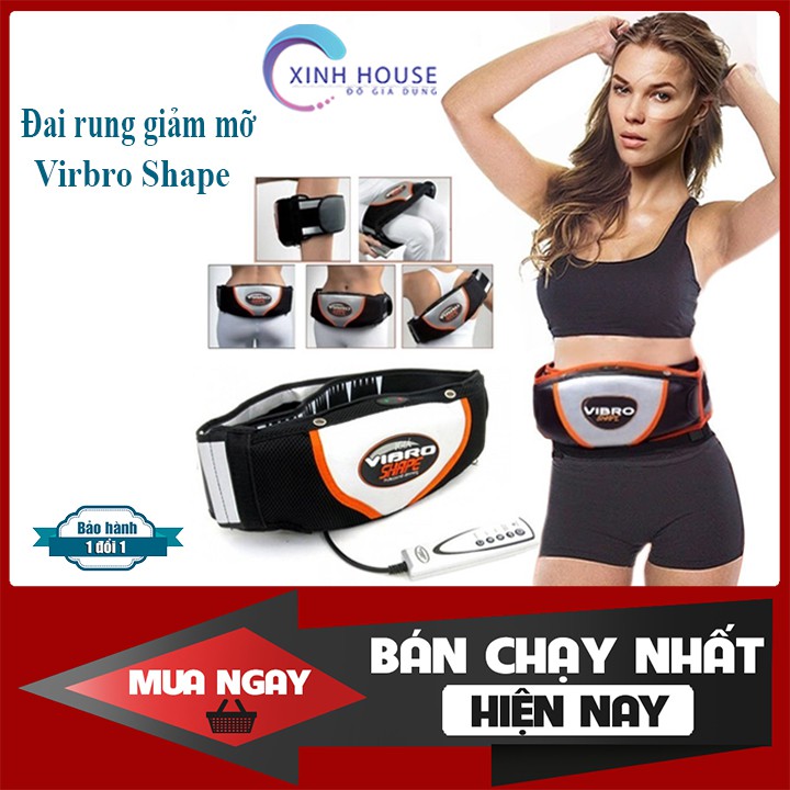 [CHÍNH HÃNG] Đai rung nóng Vibro Shape, Đai massage giảm mỡ toàn thân HIỆU QUẢ NHANH