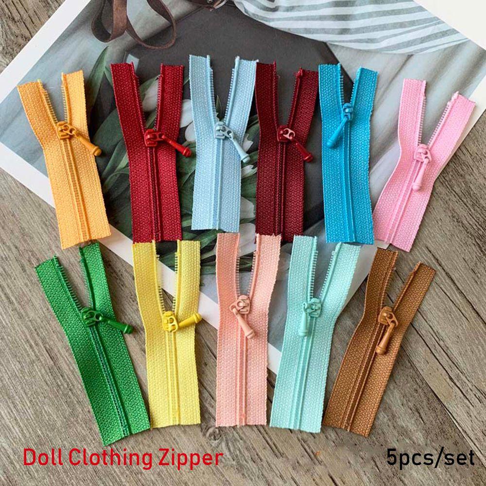 Set 5 Khóa Kéo Mini 20 Màu Dùng May Vá / Trang Trí Sổ Tay DIY