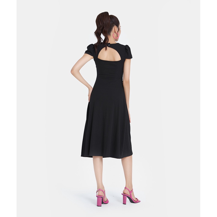 Đầm Ôm Body Nữ Thời Trang HNOSS Dáng Lửng Nhún Eo HNDLU057