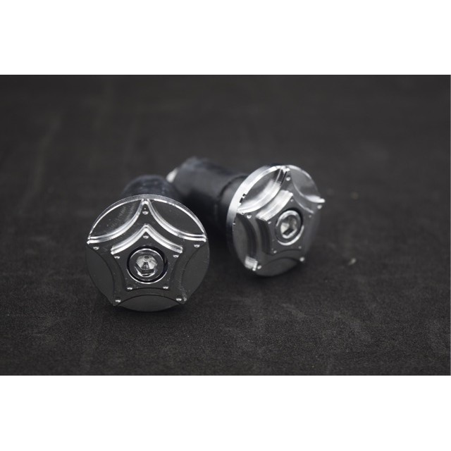 [XẢ KHO] Gù tay lái xe máy INOX CNC - TTS1 (Trắng ánh kim )