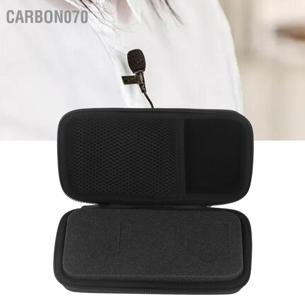 Túi vỏ cứng đựng Micro không dây kỹ thuật số nhỏ gọn kênh đôi di động cho Rode Go II 2 Carbon070