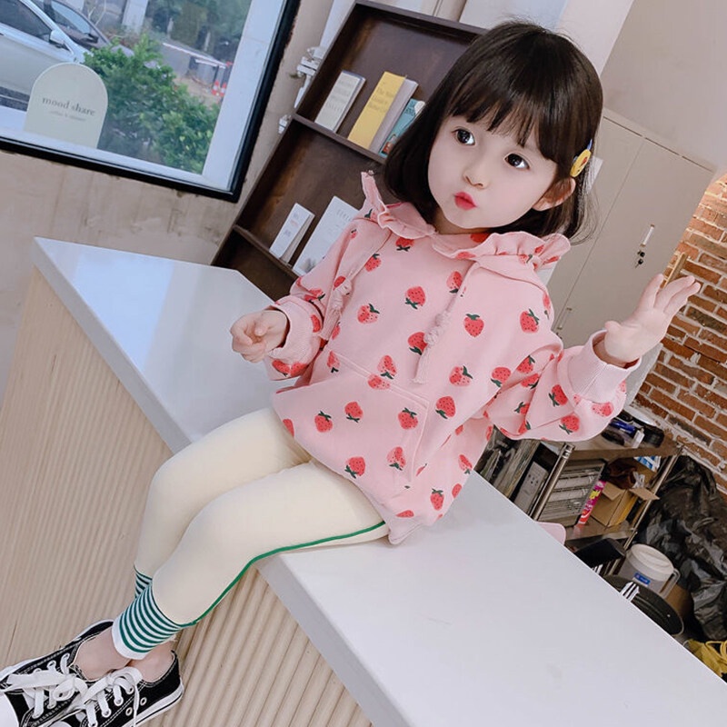 Áo sweater AMILA tay dài in họa tiết thời trang đáng yêu cho bé gái