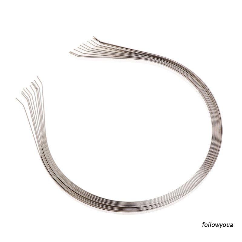 Set 10 Băng Đô Cài Tóc Kim Loại Trơn 5mm Diy