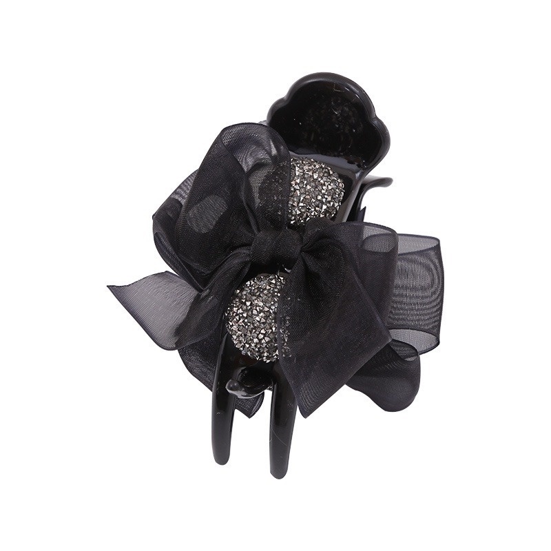 Kẹp Tóc Hình Nơ Đính Ngọc Trai Thời Trang