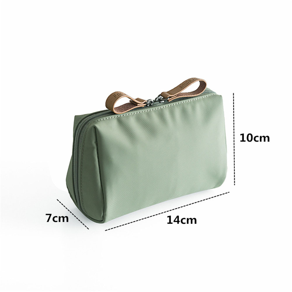 QQMALL 1 PC Cosmetic Bag Beauty Makeup  Pouch Makeup Bag Women Portable Waterproof Makeup Organizer Case Solid Korean Style Toiletry Bag