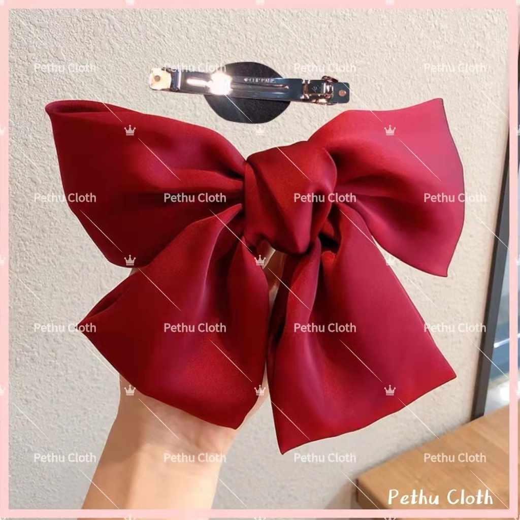 （Q1,HCM) Dây buộc tóc hình nơ màu trơn phong cách Hàn Quốc thời trang cho nữ