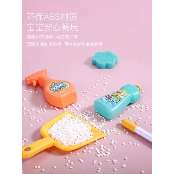 BỘ DỌN NHÀ CHO BÉ CLEANING SET CÓ MÁY HÚT BỤI