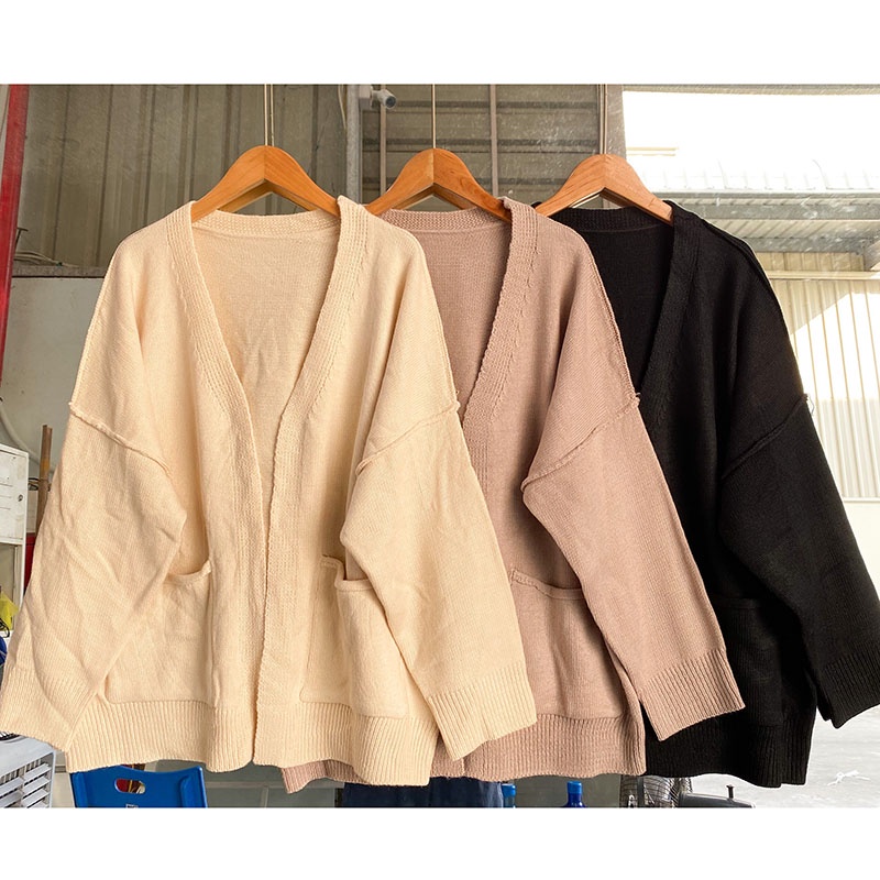 Áo Khoác Cardigan Trơn Lộ Viền Cực Hót M034