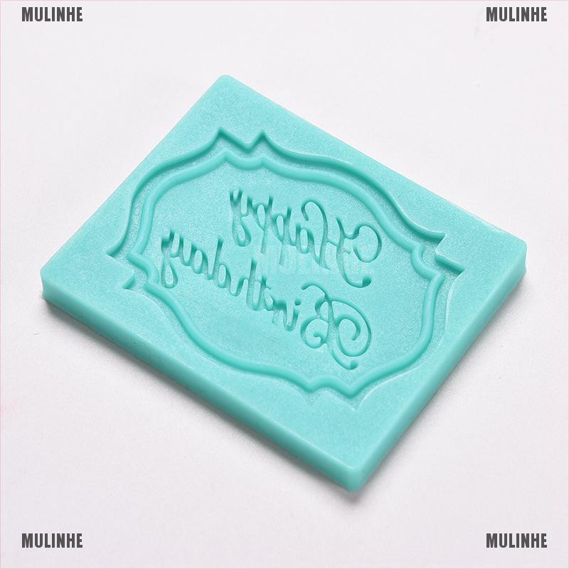Khuôn Silicone Tạo Hình Chữ Happy Birthday Trang Trí Bánh