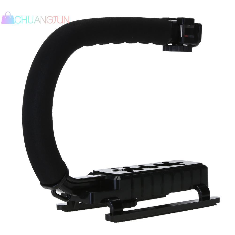 Portable U/C Shaped Video Bracket Holder Handheld Stabilizer Grip for Camera Canon N