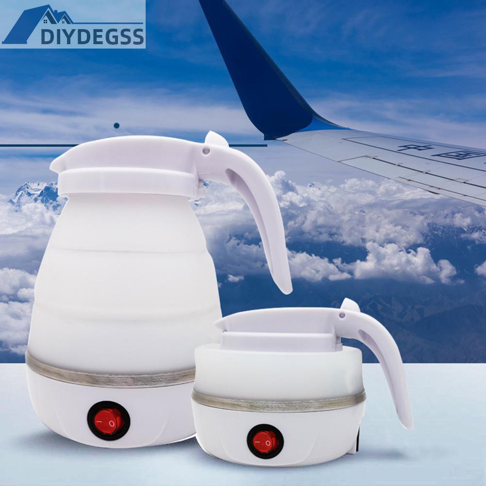 Diydegss2 600W Silicone Boiler Water Pot Foldable Electric Kettle for Travel Home