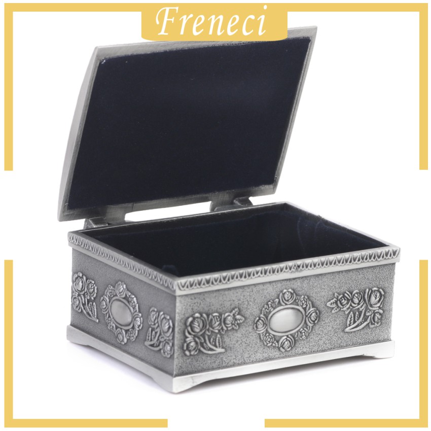 Hộp Thiếc Đựng Trang Sức Hình Ngực Kho Báu Phong Cách Vintage