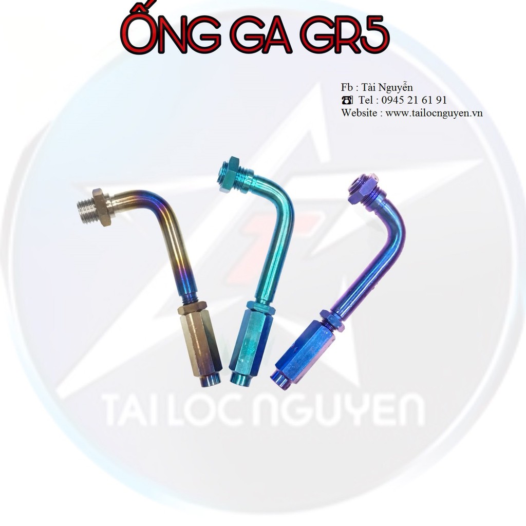 ỐNG GA TITANIUM CHO XE MÁY CÁC DÒNG