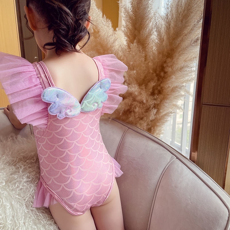 Đồ Bơi Một Mảnh In Hình Nàng Tiên Cá Cho Bé Gái