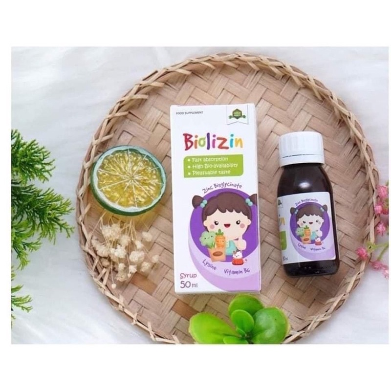 Kẽm Nước Hữu Cơ Biolizin Cho Bé Biếng Ăn Vị Đào Dễ Uống
