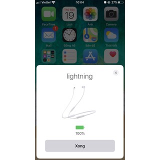 Tai Nghe Bluetooth Chân Lightning Earldom ET-E21 Cho iPhone, iPad