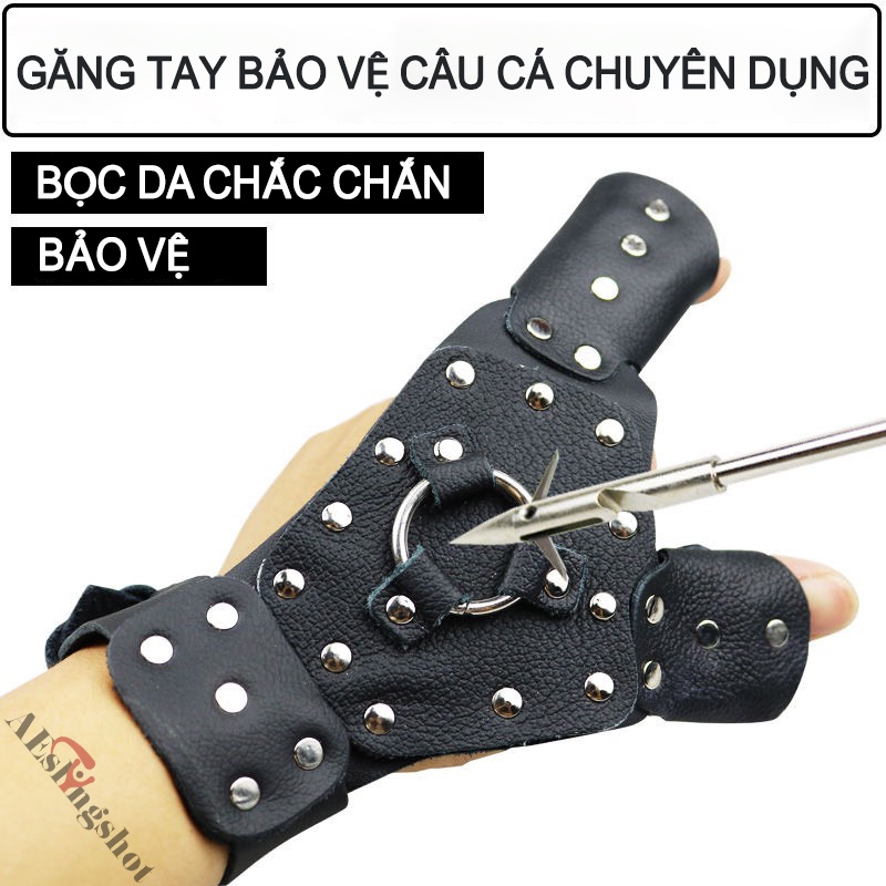 Combo bao tay, găng tay và dây đeo máy bắn Cá ná cao su