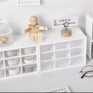 Tủ nhựa decor để bàn 9 ngăn