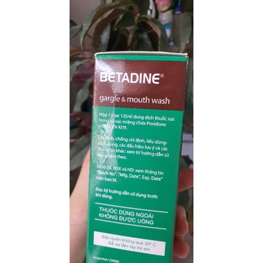 Nước súc họng súc miệng Betadine - Đông Anh Pharmart