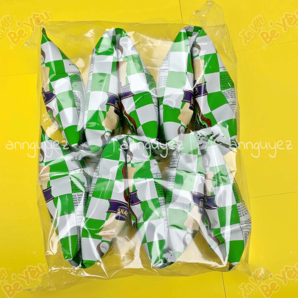 Bim bim Oishi snack pillows nhân sữa dừa - socola snack pillow (bịch 10 gói 18g)