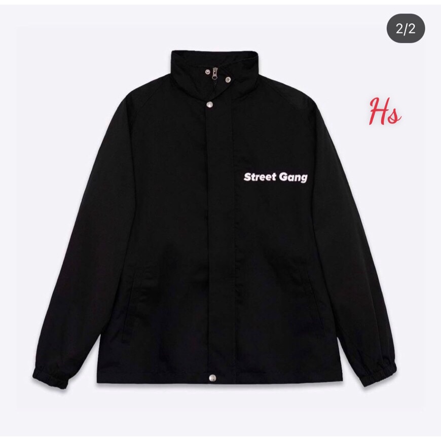 Siêu Phẩm Áo Khoác Gió In Hình Street Gang Đeo Khẩu Trang Chất Liệu Gió Dù Hot Trend