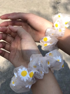 Dây buộc tóc, cột tóc vải scrunchies nhiều mẫu
