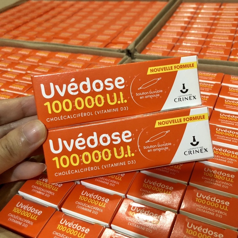 MẪU MỚI - D3 Liều Cao Pháp - Vitamin D3 UVEDOSE 100.000 UI Pháp