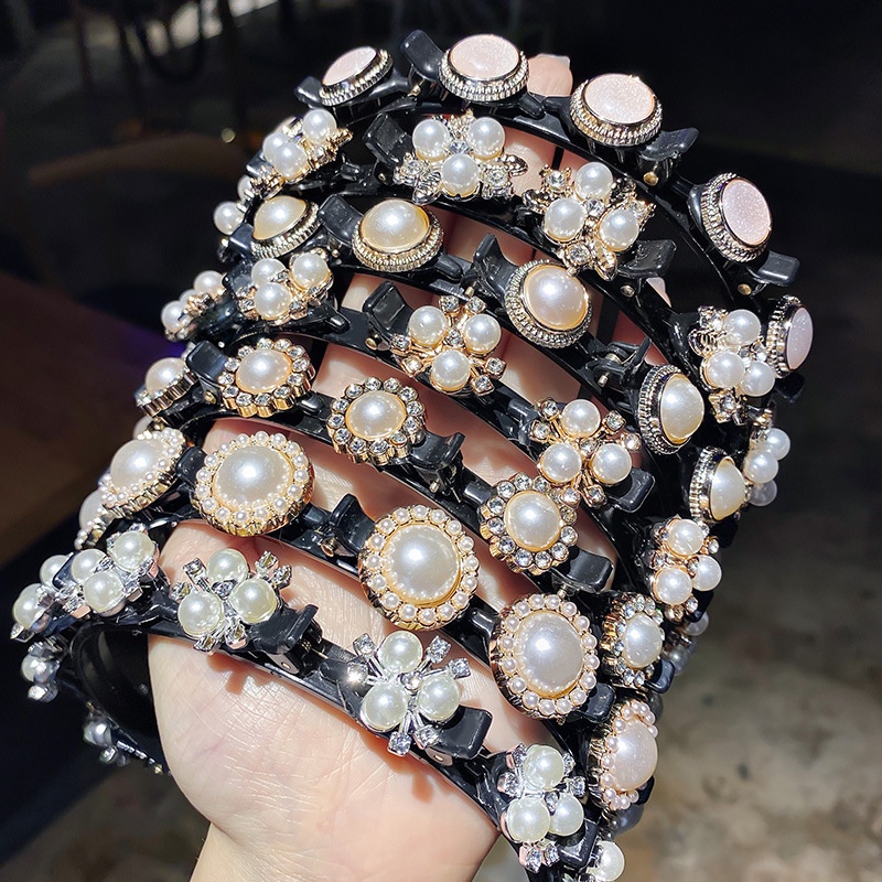 Cài Tóc Đính Đá Hình Hoa Thời Trang Cho Nữ